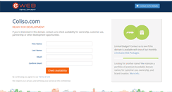 Desktop Screenshot of coliso.com